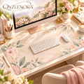 QYZLENORA™ Atelier Writing Desk Mat | 31.5 × 15.7 Inch Vegan Leather Desk Pad for Keyboard, Mouse & Journaling